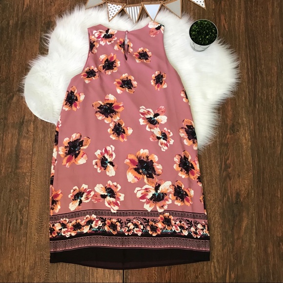 ✨LAST ONE Boutique Mauve Sleeveless Floral Dress - Picture 7 of 8